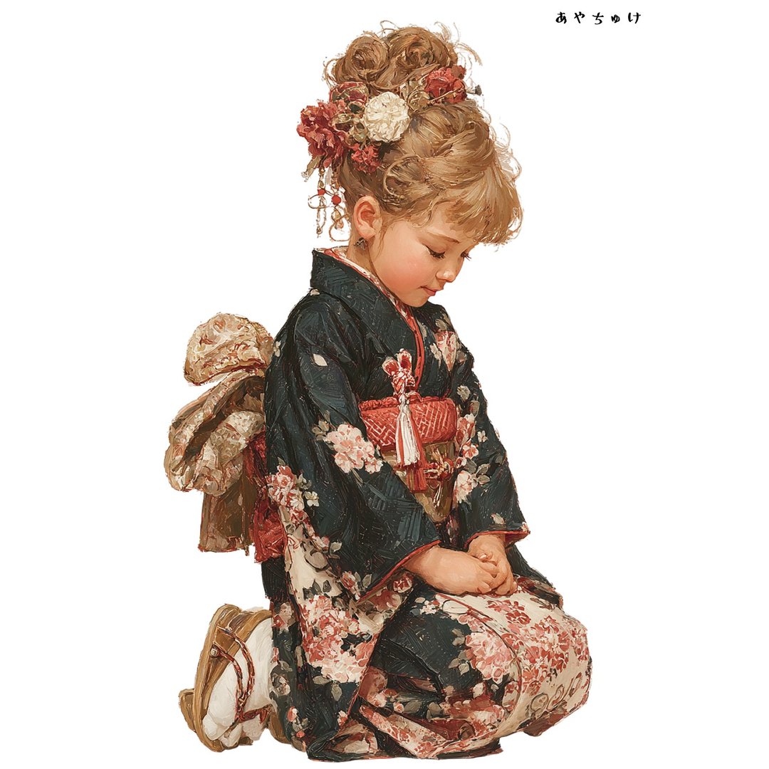 【12月新品4】07-114-0325 人物贴纸 和服复古 - 贴纸 - 纸 