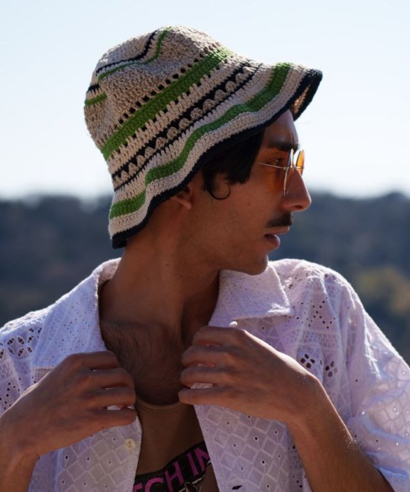 【热门预购】尼泊尔晨光市集手工编织旅帽  NWWP5206 - 帽子 - 其他材质 多色