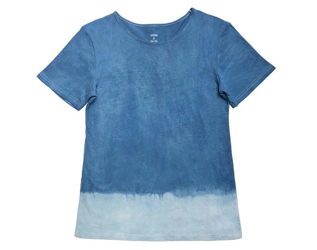 那年夏天 有机棉短袖T(蓝染) Organic Cotton - 中性连帽卫衣/T 恤 - 棉 蓝色