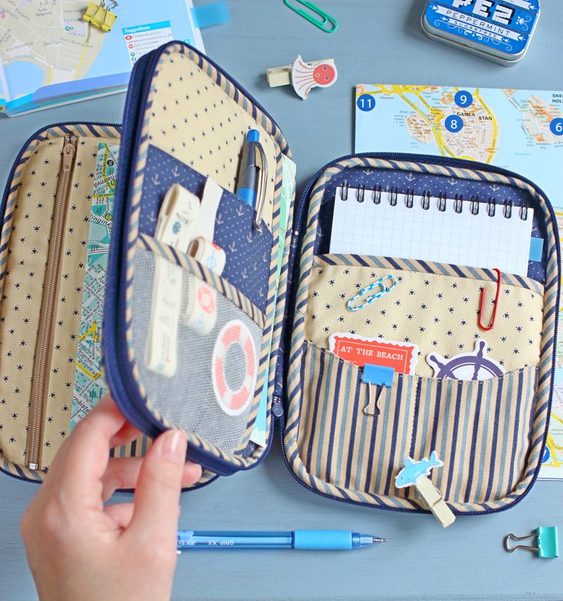 PDF Travel Organizer Mini Sewing Pattern - 手工艺教程/工具书 - 其他材质 