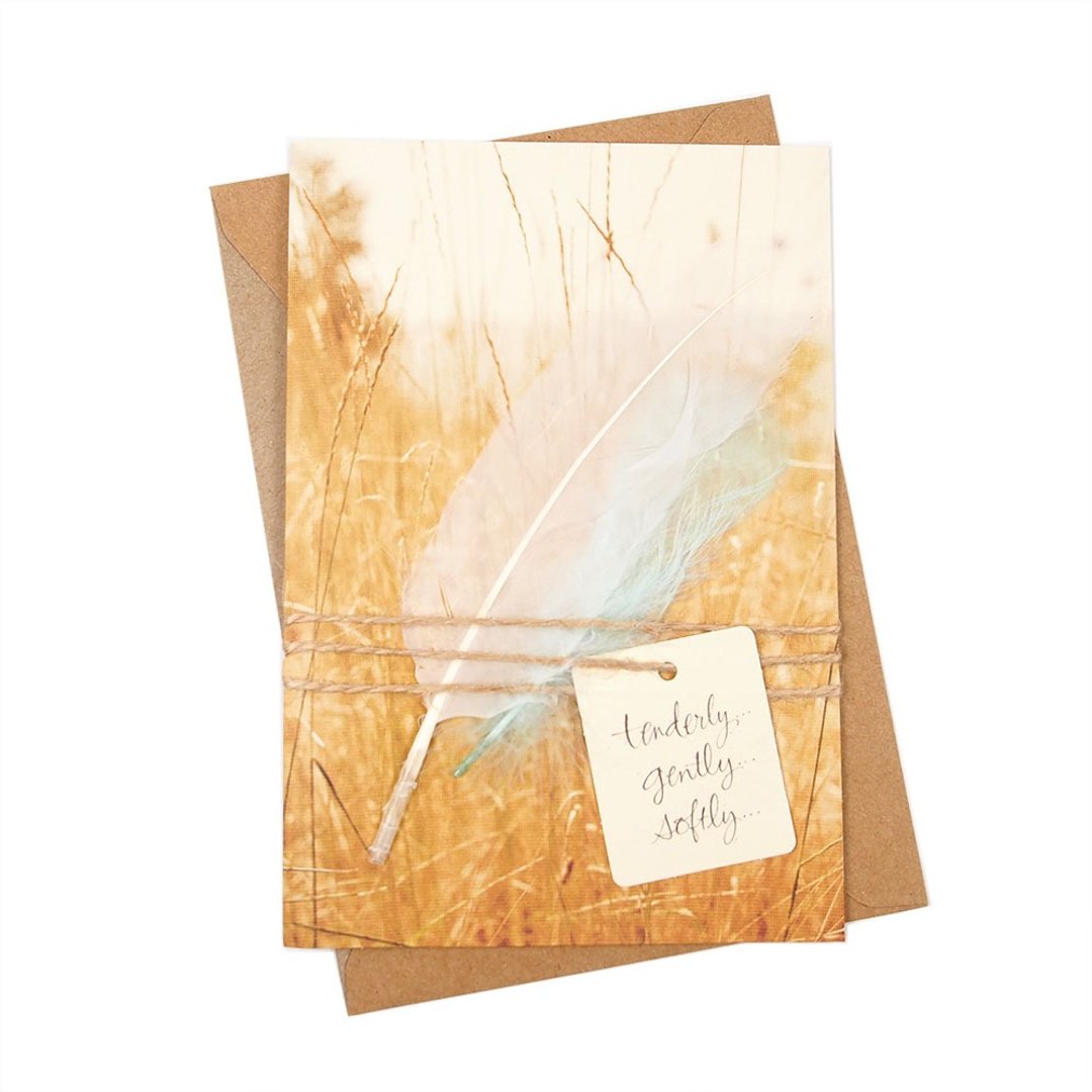 生命轻如鸿毛【Hallmark-Signature经典手工卡片 节哀顺变 】 - 卡片/明信片 - 纸 多色