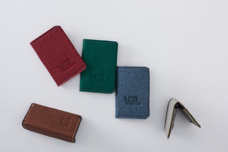 纯素植物性皮革撞色名片卡夹 - 名片夹/名片盒 - 植物．花 多色