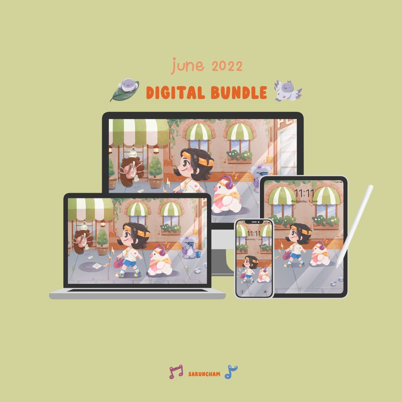BUNDLE | JUNE 2022 - 电子手绘真人画像/绘画/插画 - 其他材质 