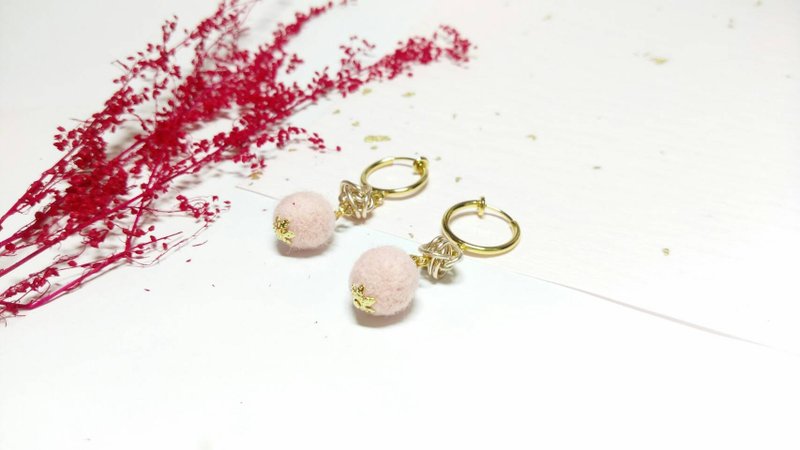 耳夹加购区|不含羊毛毡耳环|垂坠耳环 切勿单独下单 - 耳环/耳夹 - 羊毛 蓝色