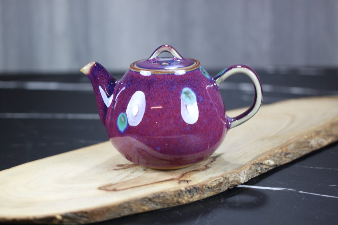 【钟声响起】玫瑰紫 钧窑 本丸茶壶 莺歌名家叶敏祥作品 - 茶具/茶杯 - 瓷 