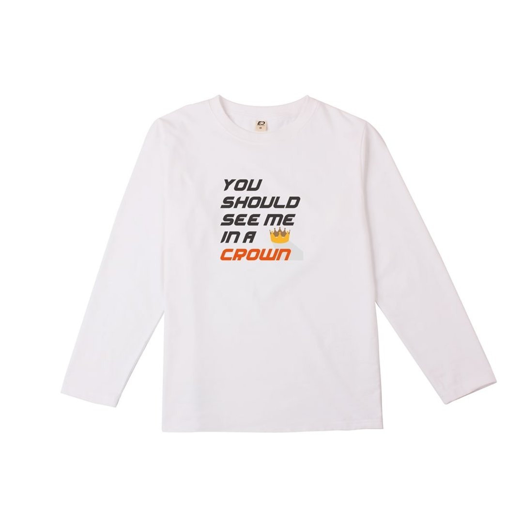 【每人心中都有一首歌】YSSIAC 长T/女上衣/男上衣/T-Shirt - 女装 T 恤 - 棉 白色