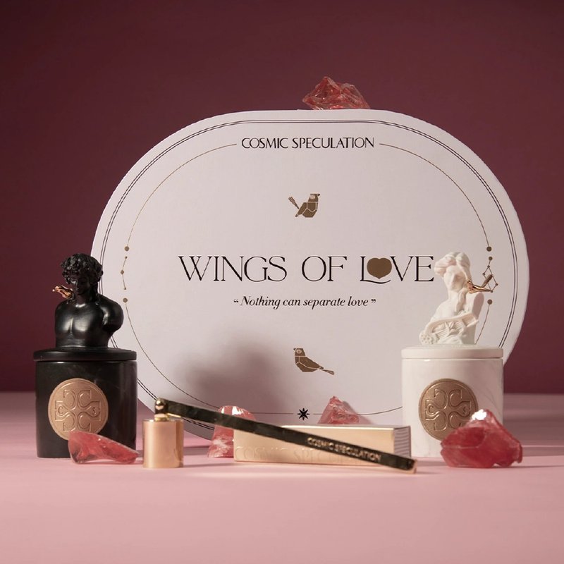 【福利品】希腊神话香氛蜡烛礼盒 情人桥 - 蜡烛/烛台 - 瓷 白色