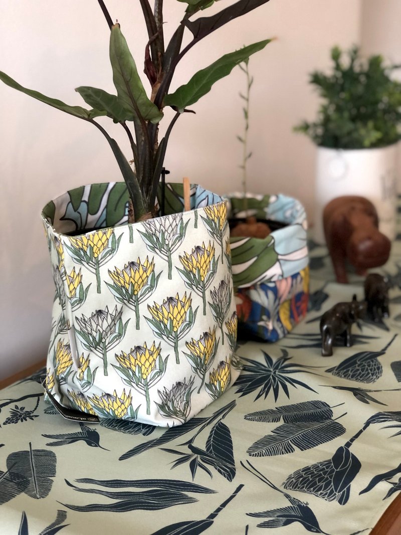 高磅数纯棉帆布 (黄色帝王花 ) 1单位100厘米 - 编织/刺绣/羊毛毡/裁缝 - 棉．麻 