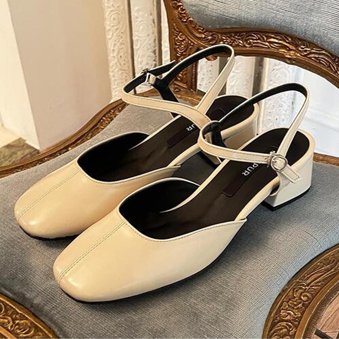 PRE-ORDER SPUR 露跟高跟鞋 SS7008 (Ivory) - 其他女款皮鞋 - 其他材质 