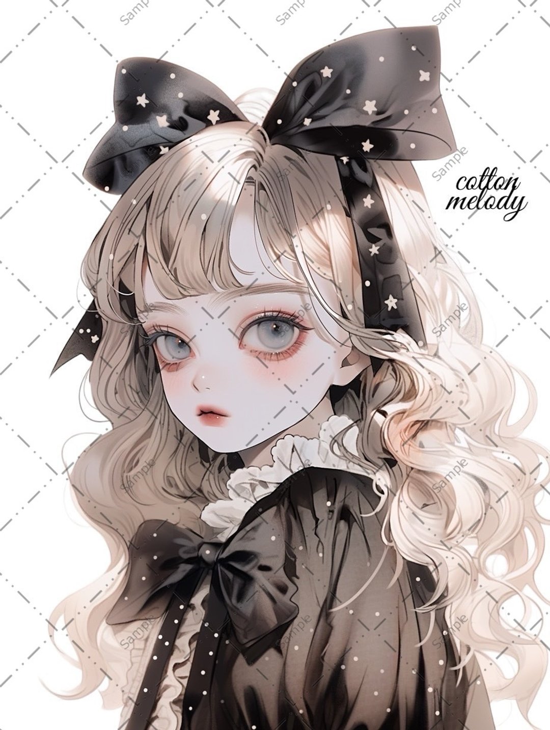 original sticker no.229 人物贴纸 原创贴纸 人物贴纸 女孩贴纸 原创人物贴纸 - 贴纸 - 纸 