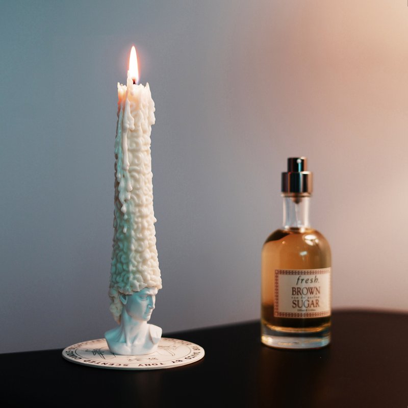 (Tony老师的) 大卫香氛蜡烛 - 蜡烛/烛台 - 蜡 白色