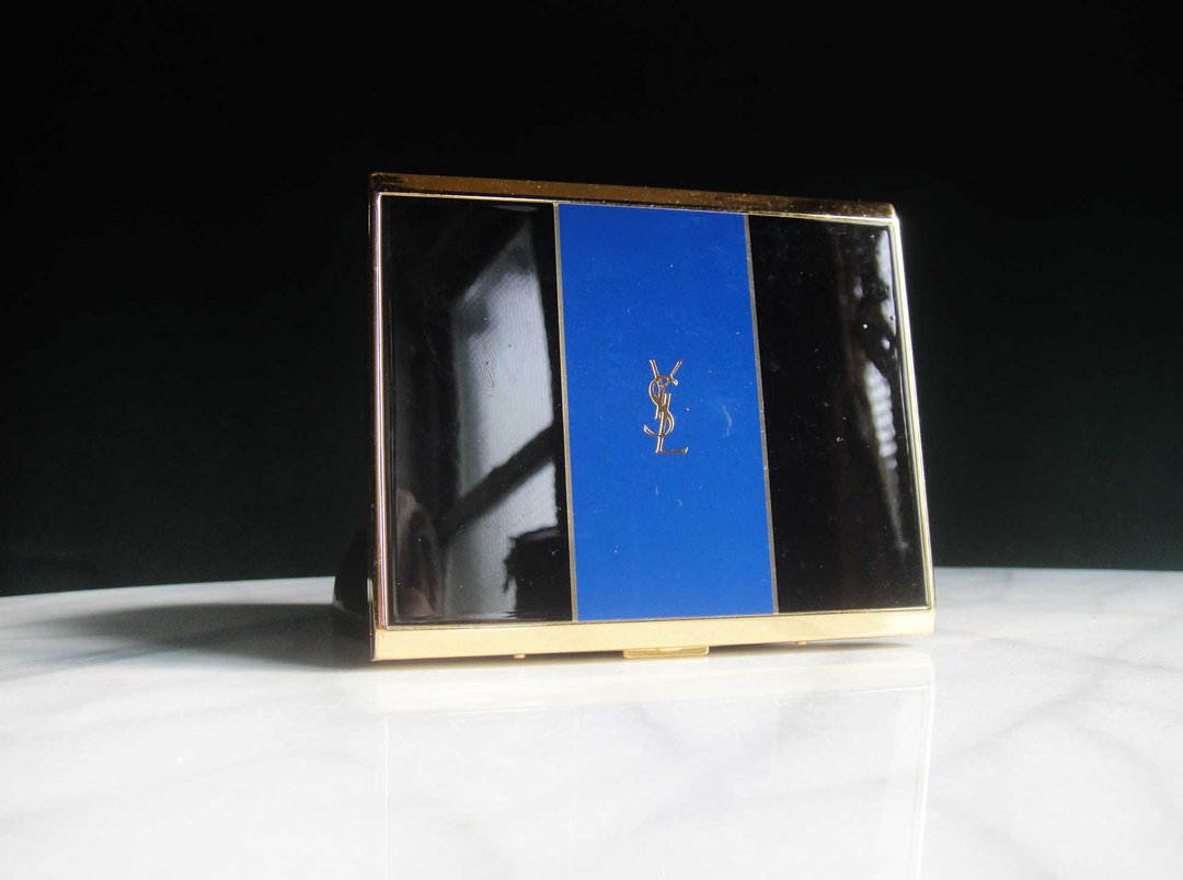 【老时光 OLD-TIME】早期二手老物知名品牌YSL金属菸盒 - 收纳用品 - 其他材质 