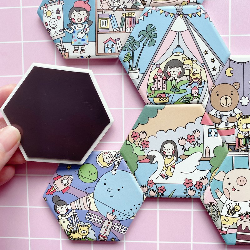 想像中的你系列陶瓷磁铁 - 墙贴/壁贴 - 陶 