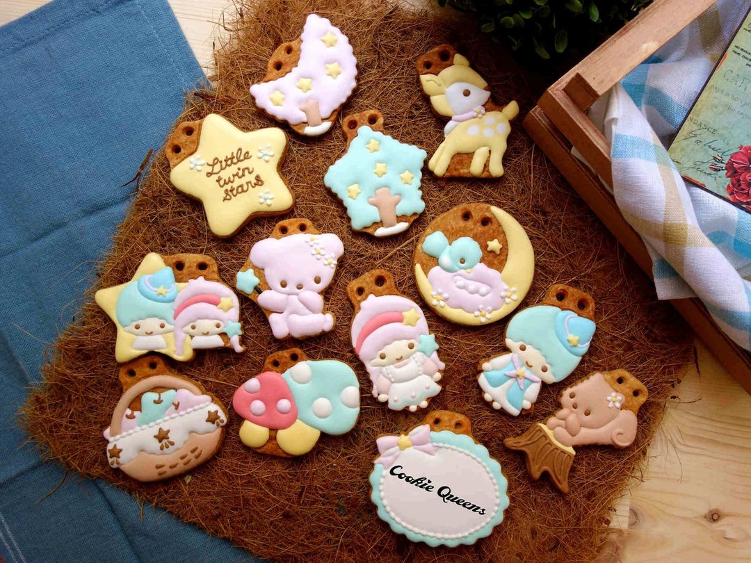 【Pinkoi x Sanrio】正版/kikilala双子星/收涎饼干/森林系/定制 - 手工饼干 - 其他材质 