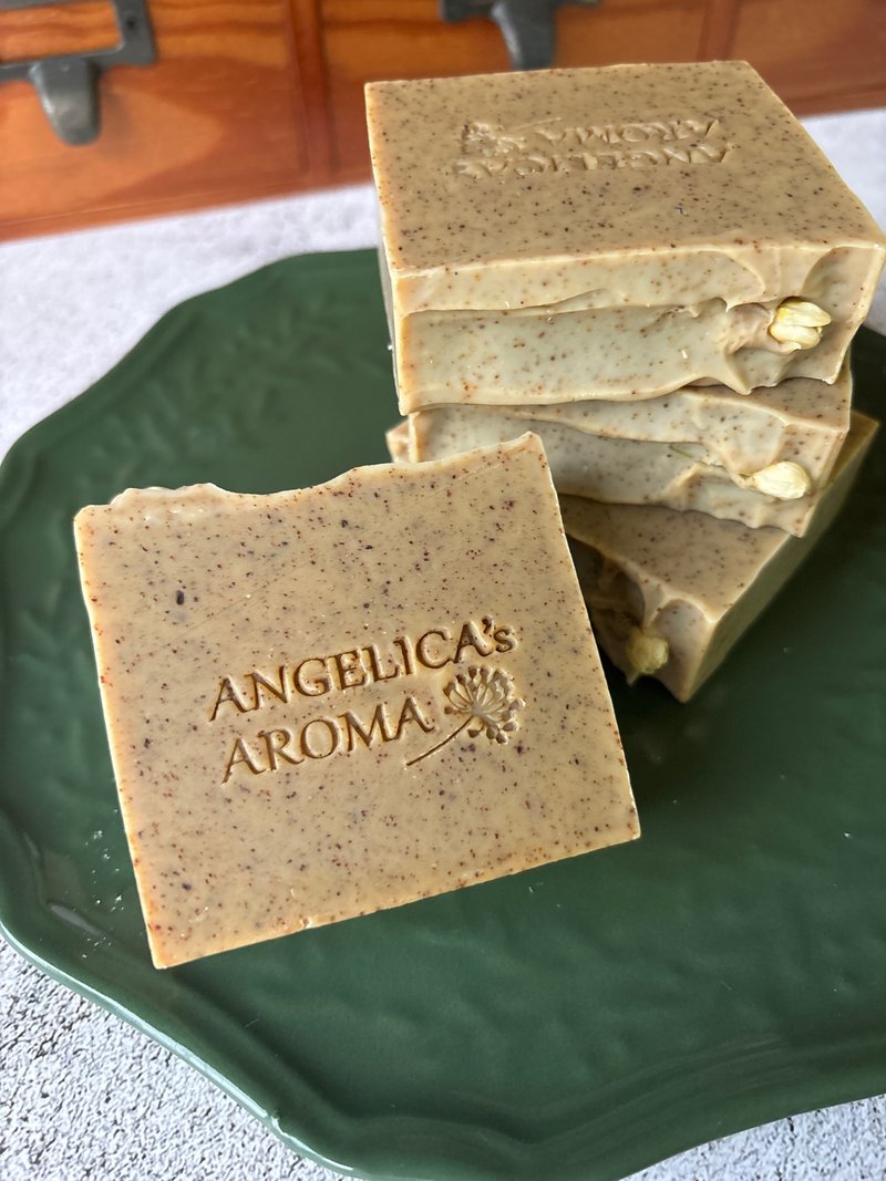 小花茉莉绿茶皂 / Jasmine Green Tea Soap - 肥皂/手工皂 - 其他材质 绿色