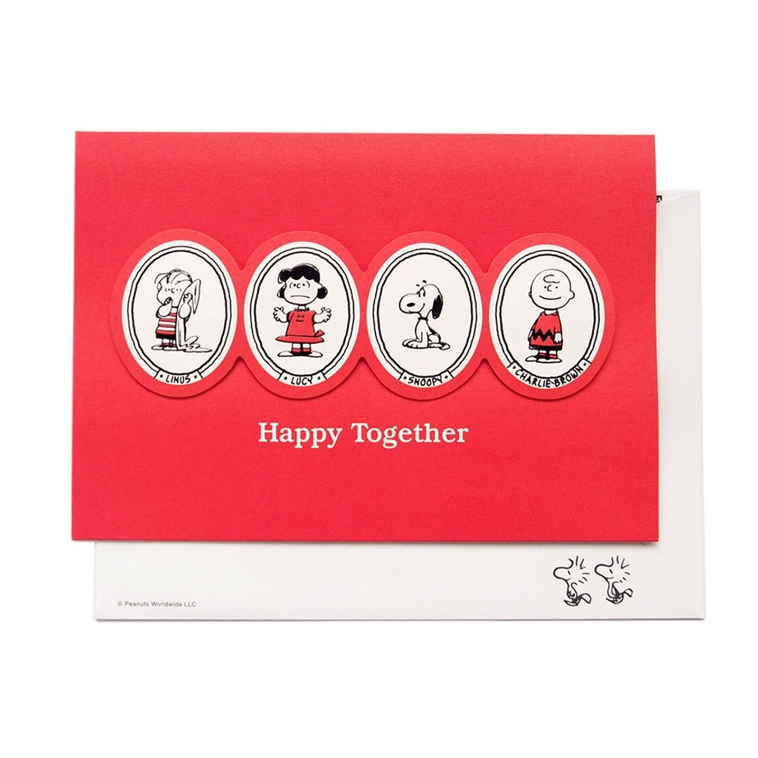 Snoopy日本卡片 快乐在一起【Hallmark-Peanuts多用途】 - 卡片/明信片 - 纸 多色