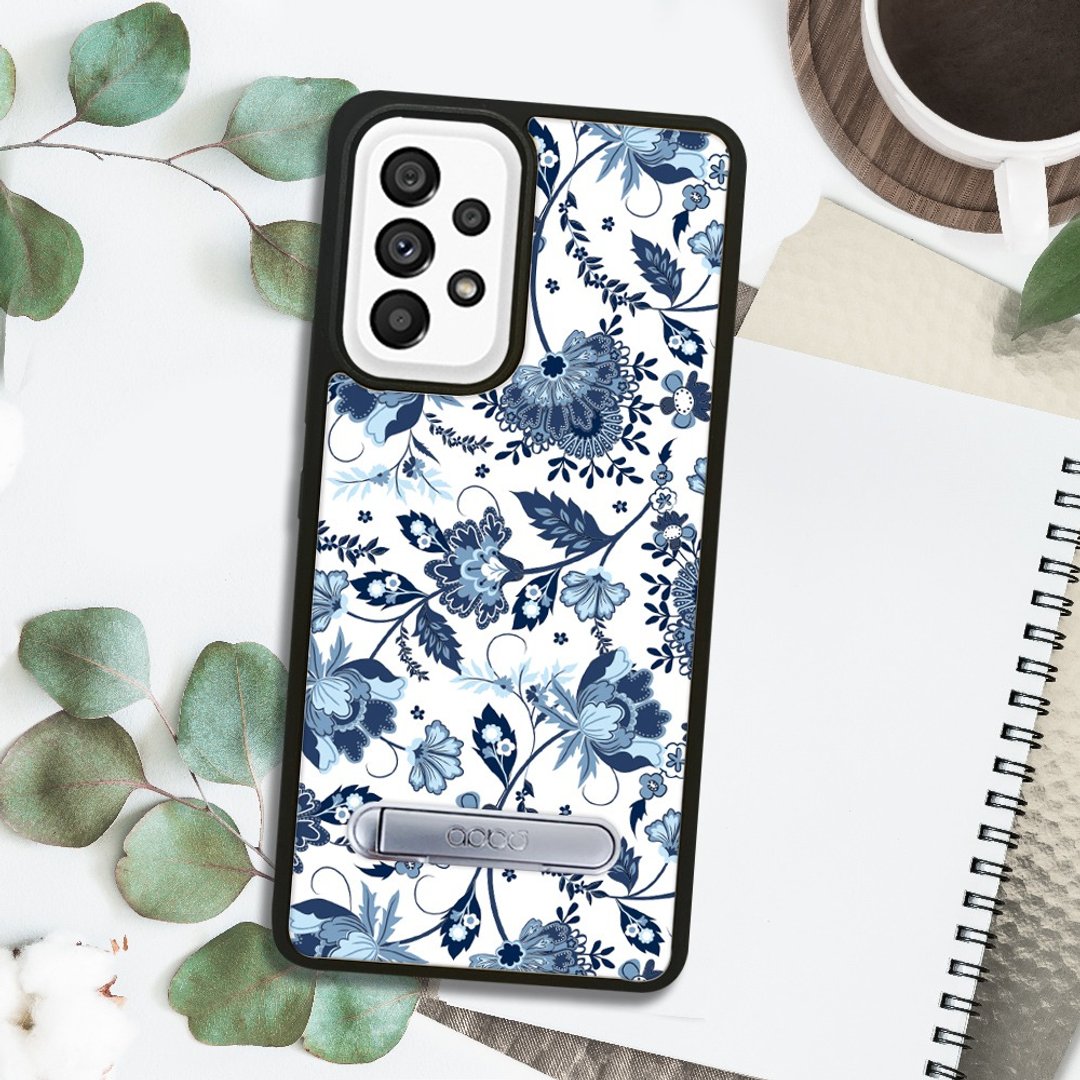 Samsung A55/A54/A35/A34/A25 5G 减震立架手机壳-蓝梦草 - 手机壳/手机套 - 其他材质 多色