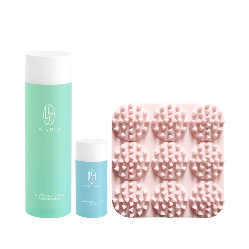 粉底刷、脸刷全套清洁 - 脸部按摩/清洁工具 - 其他材质 