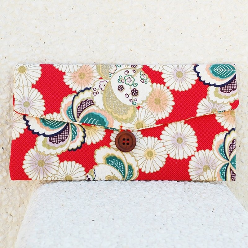 日式丸菊红包袋_红/存折袋 - 红包/春联 - 棉．麻 红色