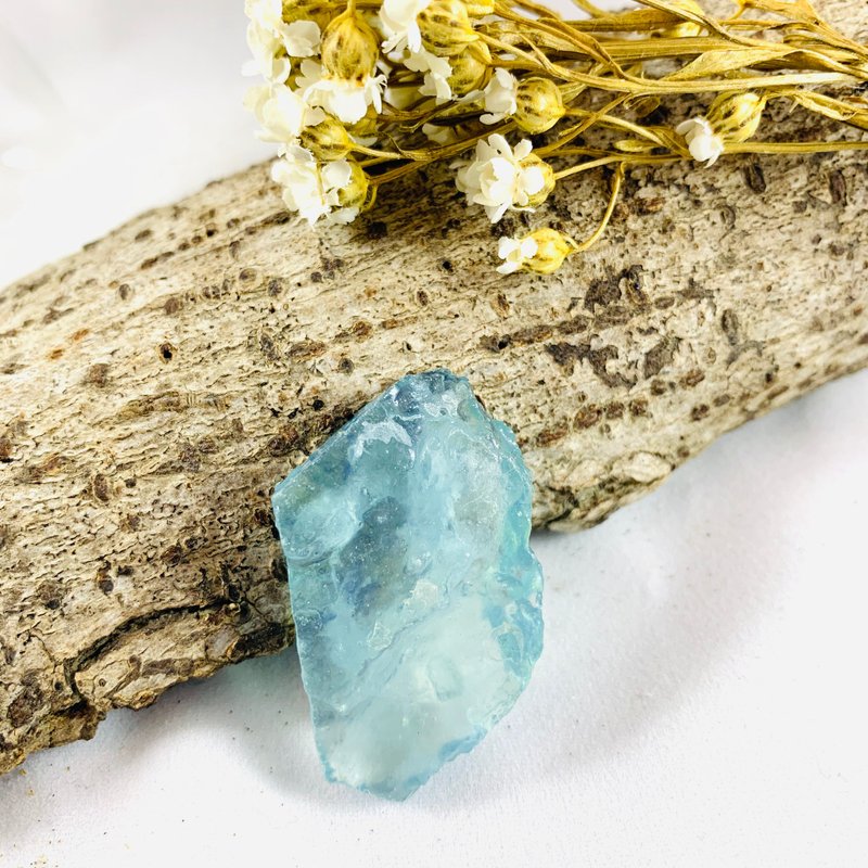 原矿客制系列   海蓝宝 - 项链 - 半宝石 蓝色