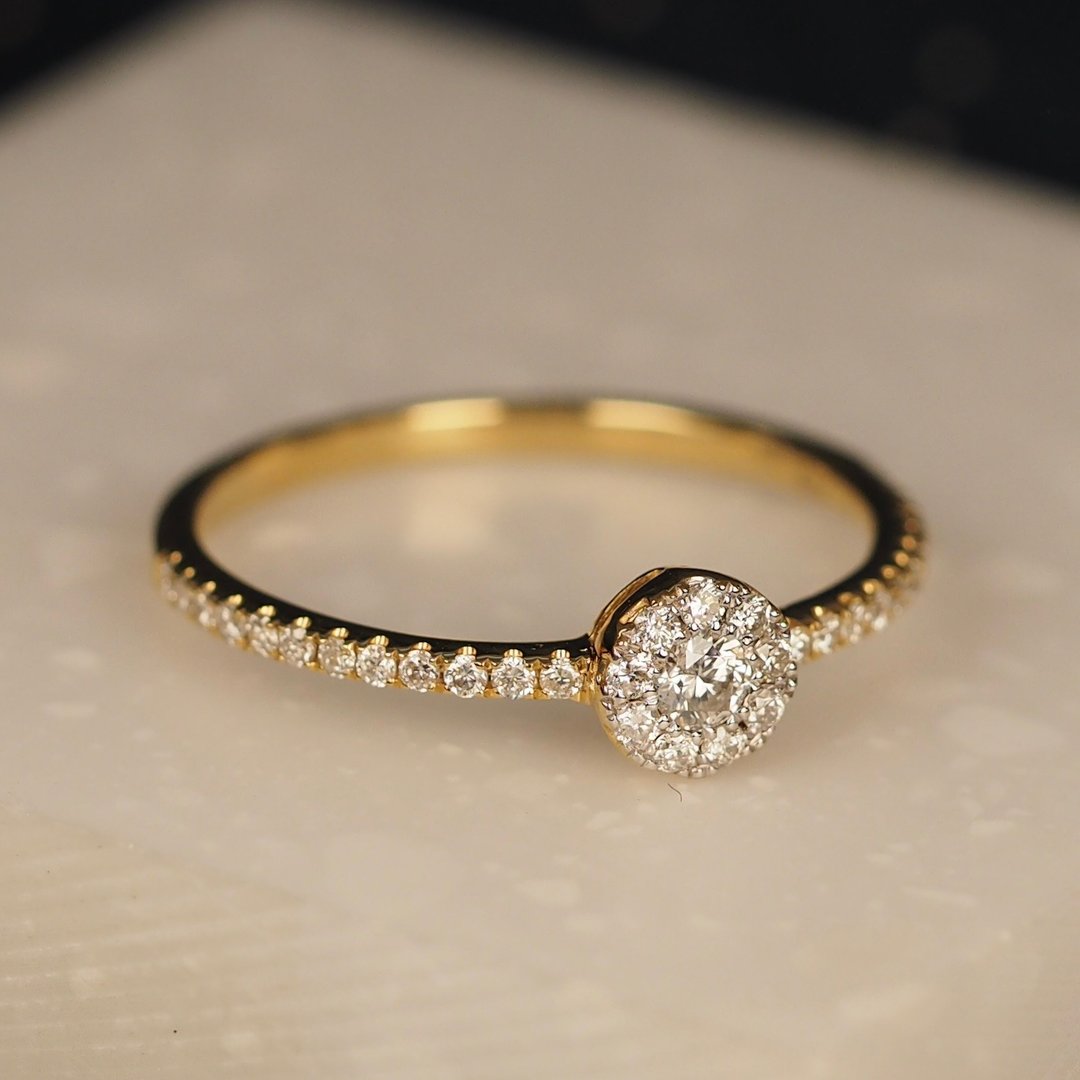 18K金钻石宝石糖果戒指18K Gold Diamond Gem Candy Ring - 戒指 - 贵金属 