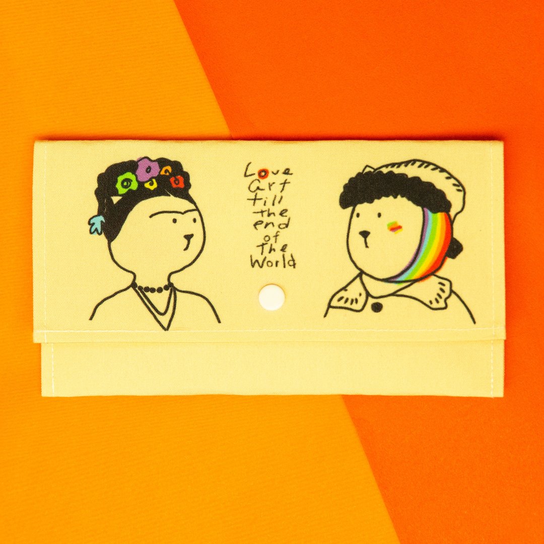 芙列达与梵谷猫的口罩收纳套 - 化妆包/杂物包 - 其他材质 