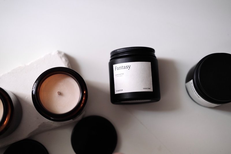 Fantasy梵特希蜡烛 限量黑色瓶身包装 香氛蜡烛 春日甜桃  甜美果 - 蜡烛/烛台 - 其他材质 