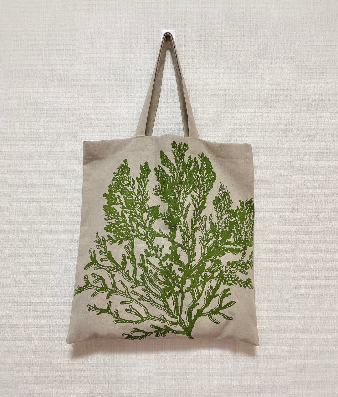 北欧风侧背包/植物拓印印花 - 侧背包/斜挎包 - 棉 金色