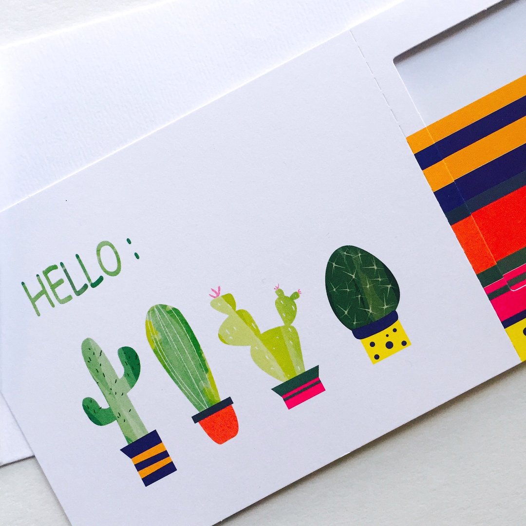 Pin Cards - Summer / 萨拉 相框卡‘ 2张以上包邮喔！（含）’ - 卡片/明信片 - 纸 绿色