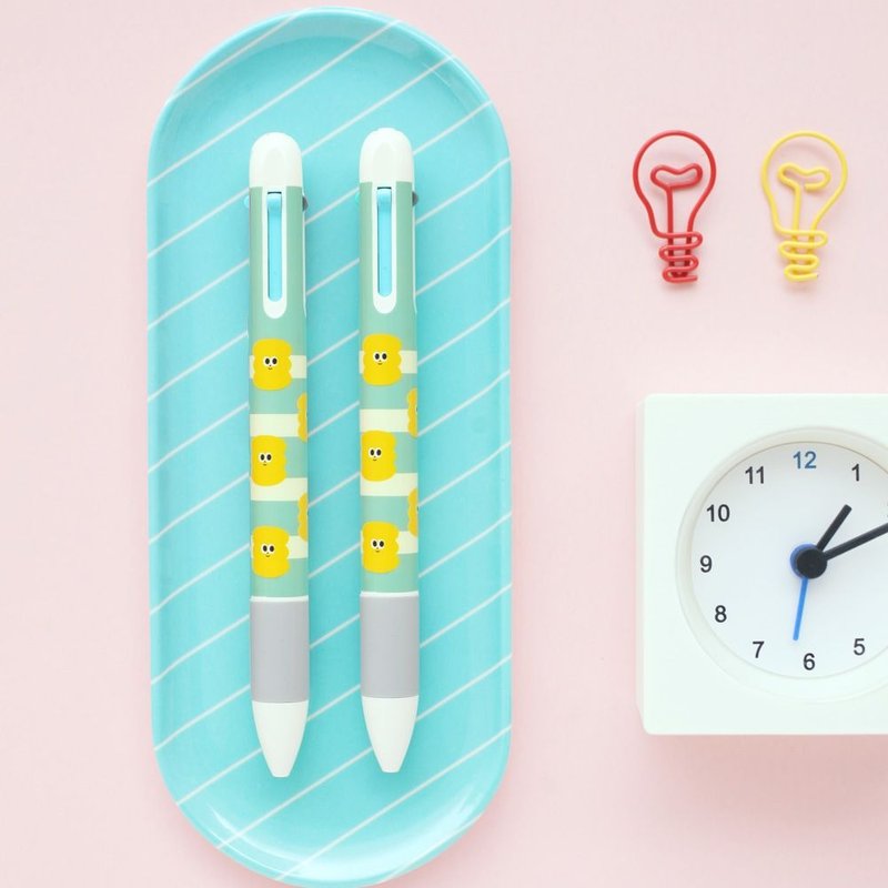 小清新4色合一原子笔-黄色泡泡,LWK36159 - 圆珠笔/中性笔 - 塑料 黄色