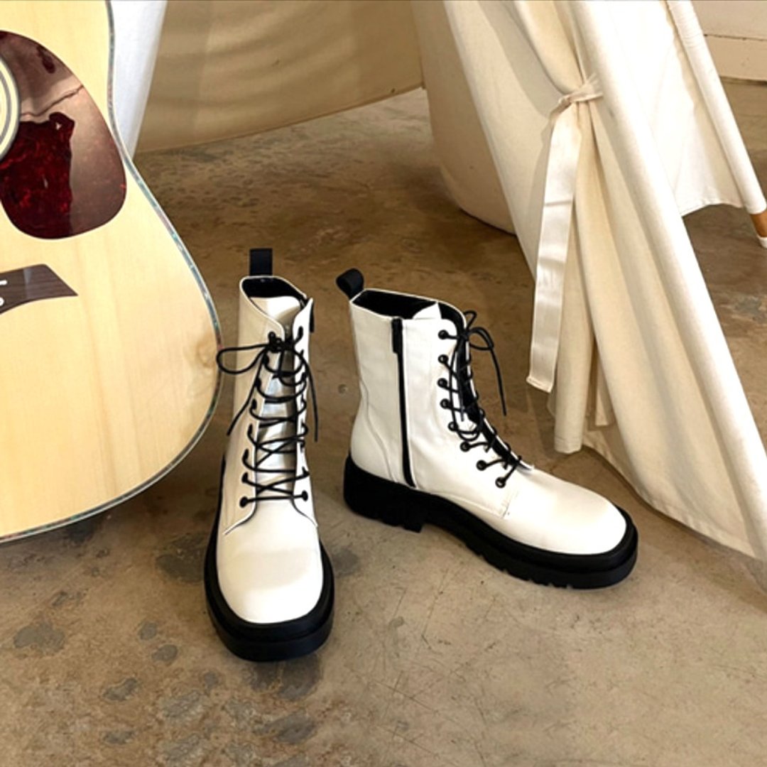 SPUR 羅克珊靴子  Roxane Boots RA8023 IVORY - 女款短靴 - 人造皮革 白色