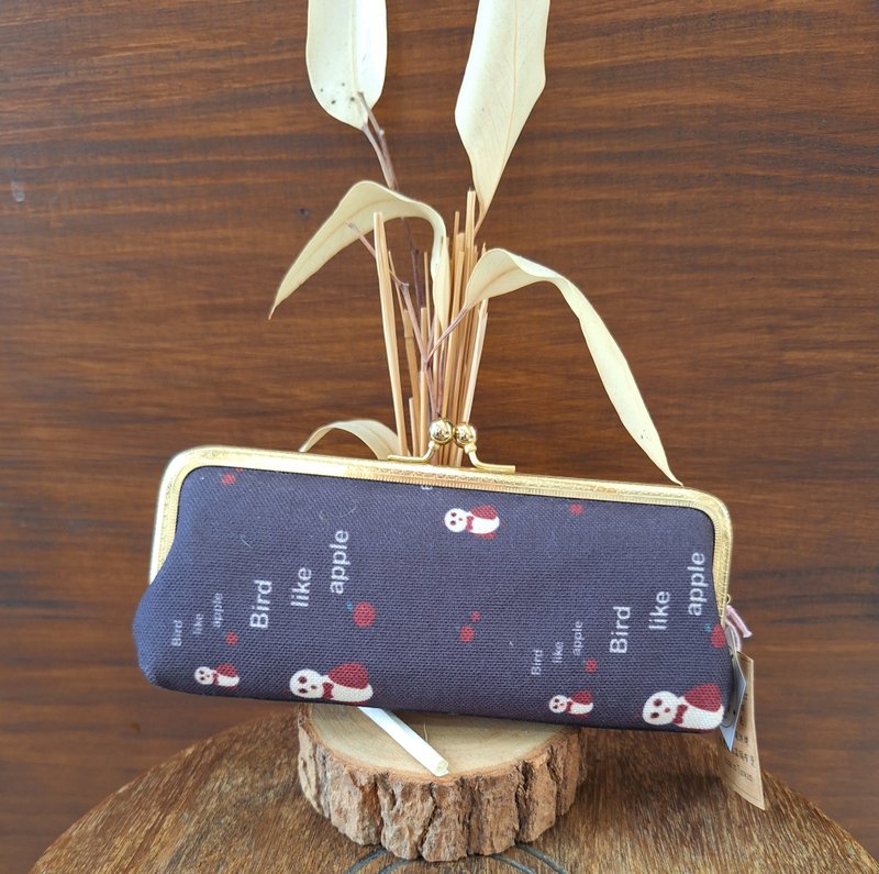 设计款印花眼镜包-鸟儿苹 - 眼镜盒/眼镜布 - 聚酯纤维 