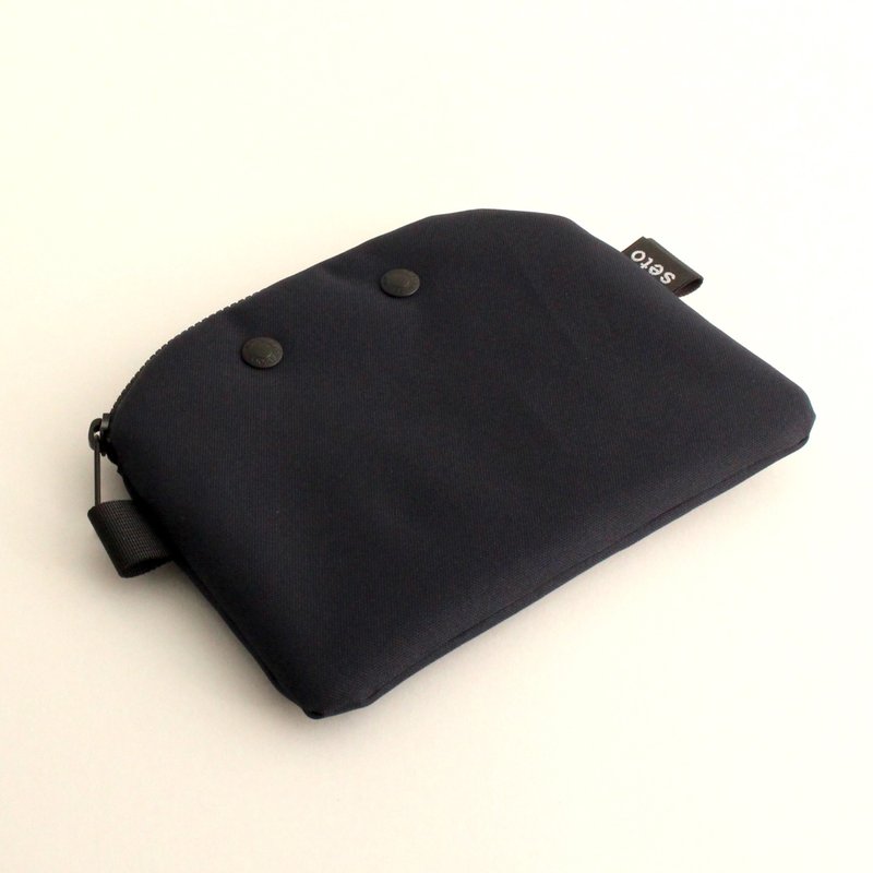 seto / creature bag / pencil case / cosmetic pouch / Case A6 / Navy - 化妆包/杂物包 - 聚酯纤维 蓝色