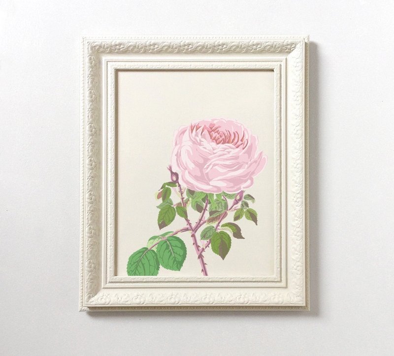 **经典花朵**墙面装饰套装采用复古浮雕框架，颜色鲜艳。 - 墙贴/壁贴 - 木头 金色