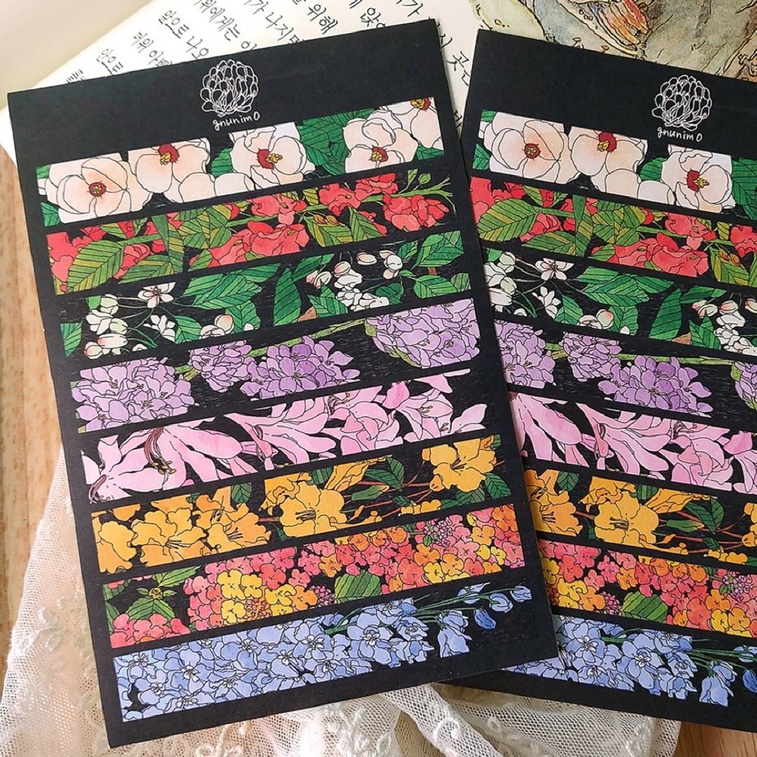花线贴纸 3 (dami) 复古礼物 - 贴纸 - 纸 多色