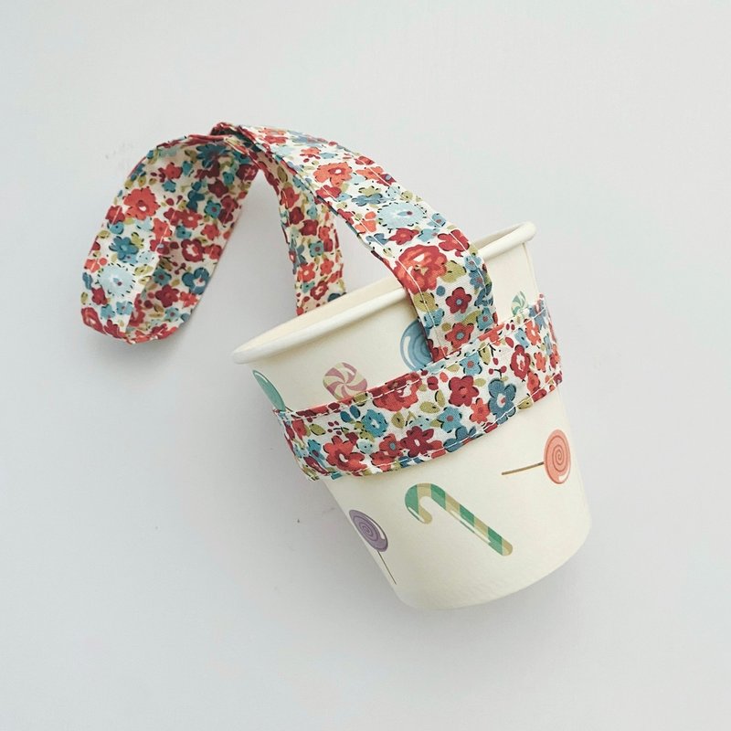 hairmo环保咖啡杯套/饮料杯提带-多花色 - 随行杯提袋/水壶袋 - 棉．麻 多色