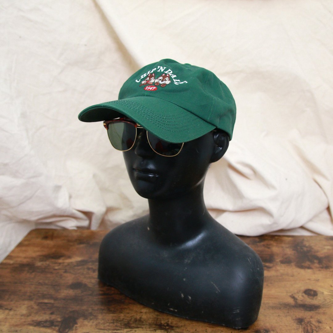 Back to Green::夏季帽款 深绿 花栗鼠棒球帽 d-63//vintage hat - 帽子 - 棉 