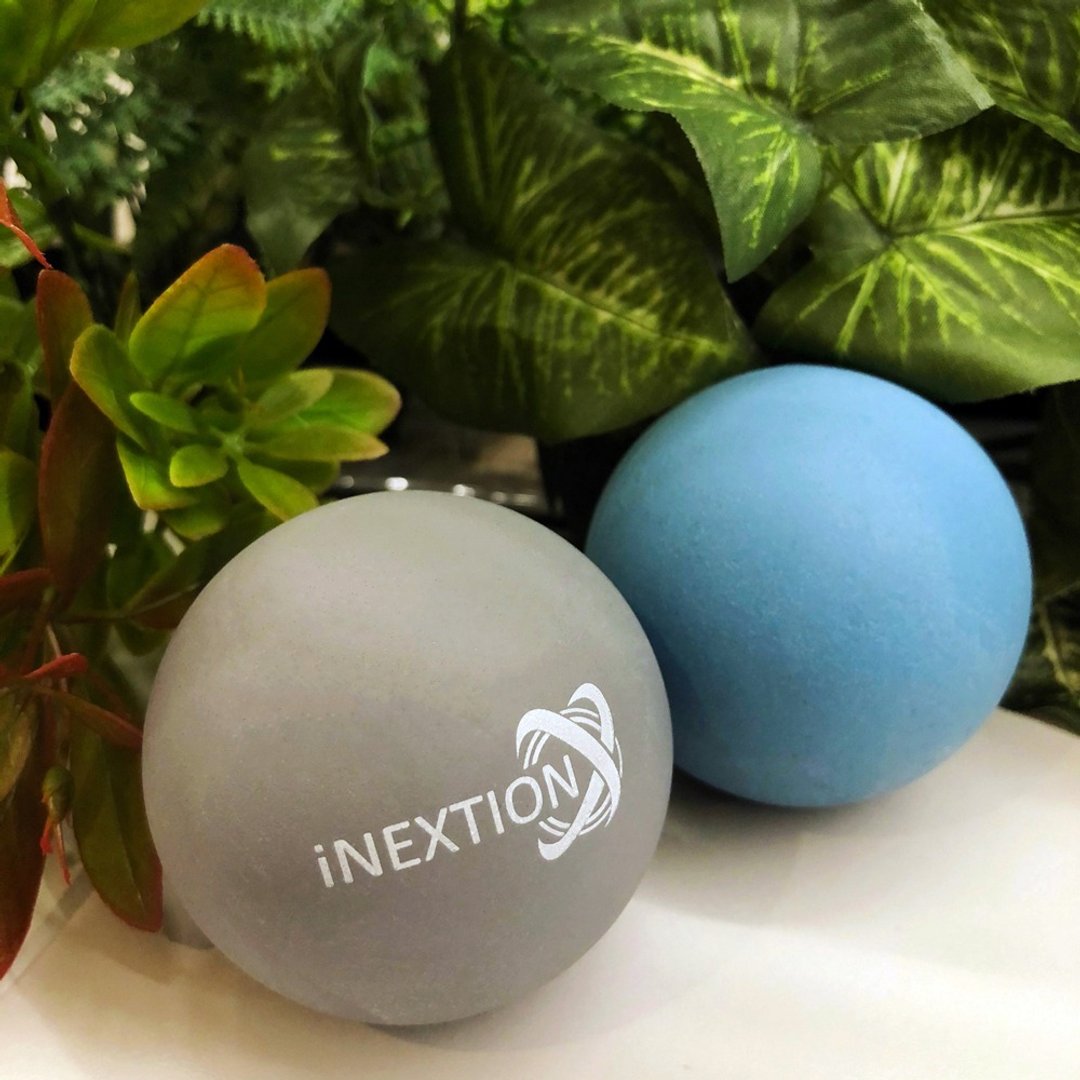 【INEXTION】Therapy Balls 筋膜按摩疗愈球 (2 入) - 浅蓝 + 天灰 - 运动/健身用品 - 橡胶 灰色