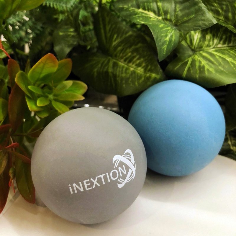 【INEXTION】Therapy Balls 筋膜按摩疗愈球(2入) - 浅蓝+天灰 - 运动/健身用品 - 橡胶 灰色