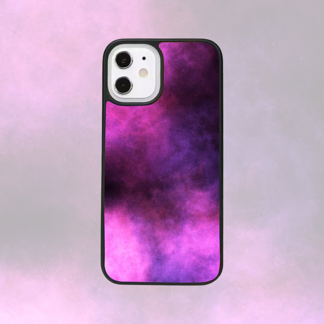 客制手机壳 iPhone 14 13 12 Pro手机壳三星 银河太空星云 P6 - 手机壳/手机套 - 塑料 黑色