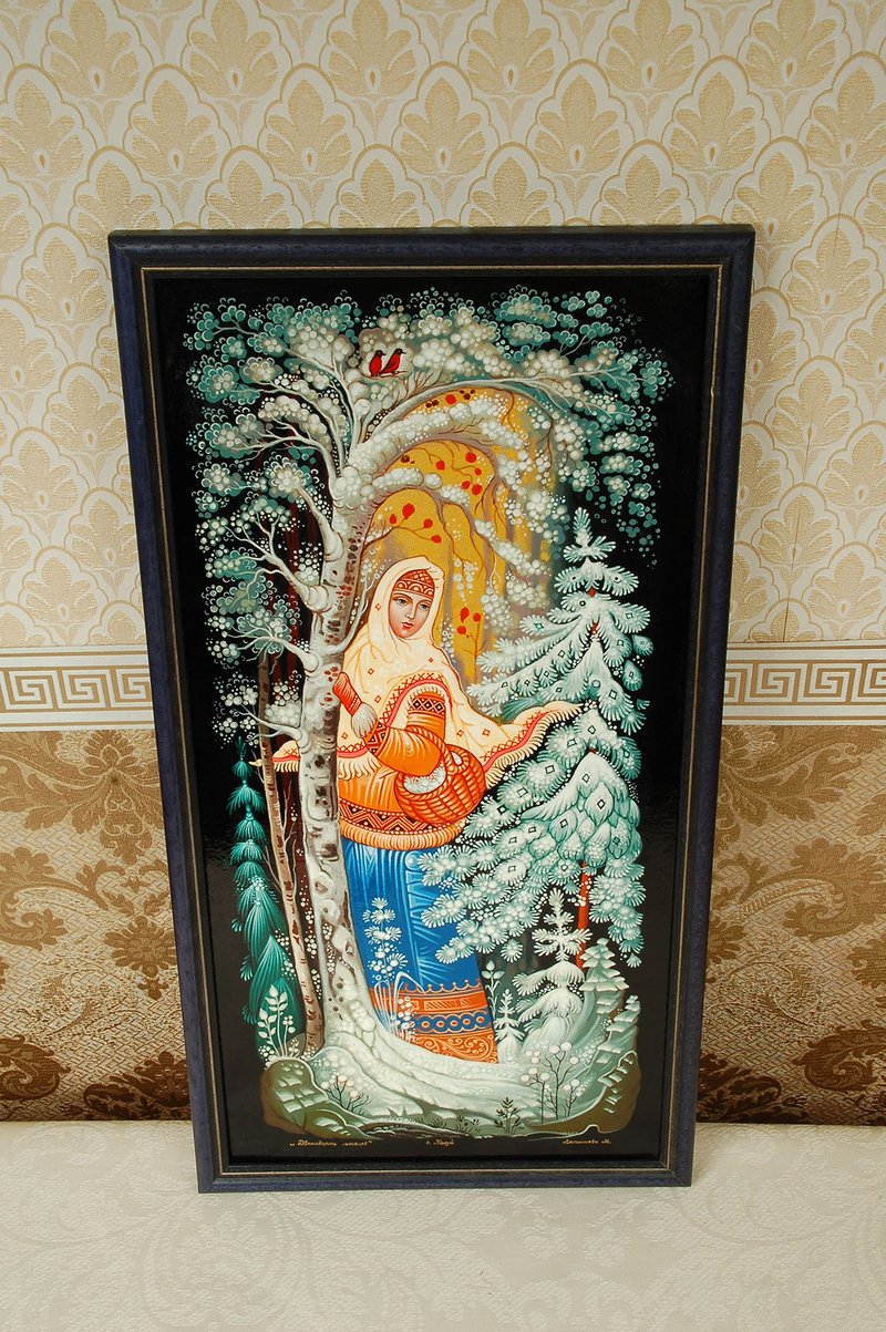 墙壁艺术画布冬季童话绘画 12 个月圣诞节礼物包装 - 墙贴/壁贴 - 其他材质 