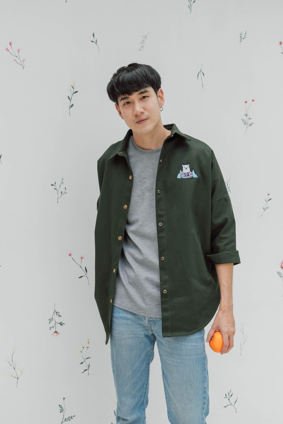 Toby Jacket (Green Denim) // Special item for Pinkoi Market Taipei 2019// - 男装外套 - 棉 绿色