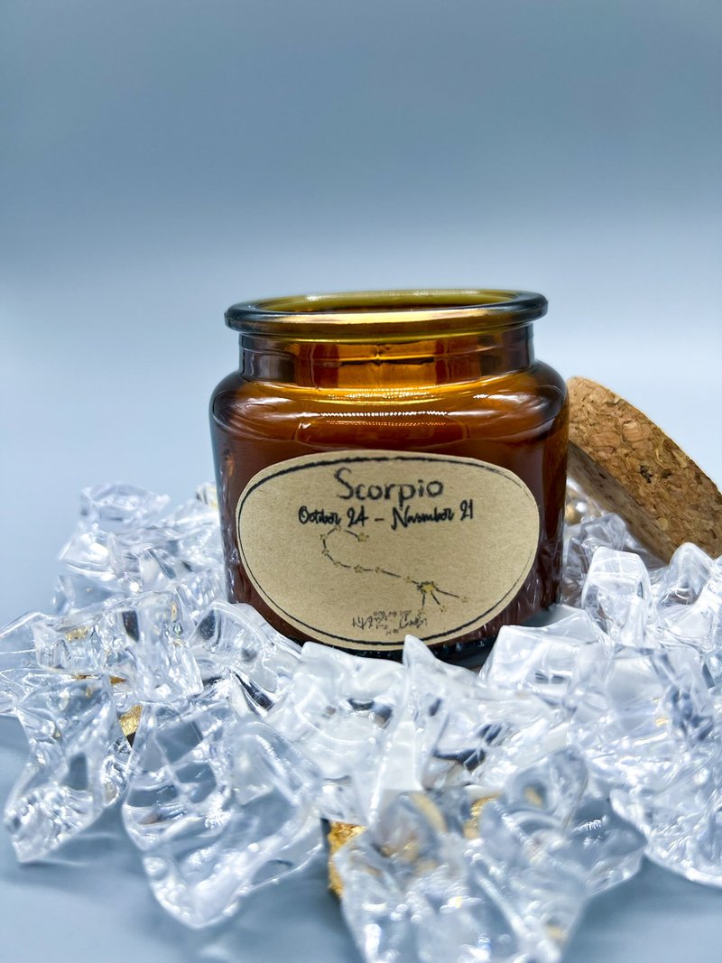 十二星座幸运蜡烛(天蝎座) - 香薰/精油/线香 - 蜡 橘色