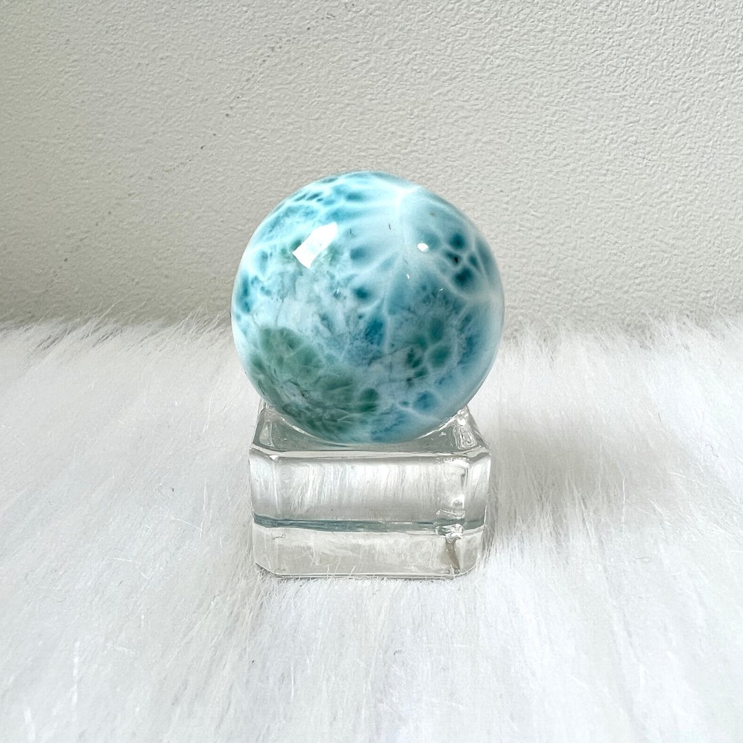 海纹石球 | 水晶 | 水晶球 | 水晶摆件 - 摆饰 - 水晶 蓝色