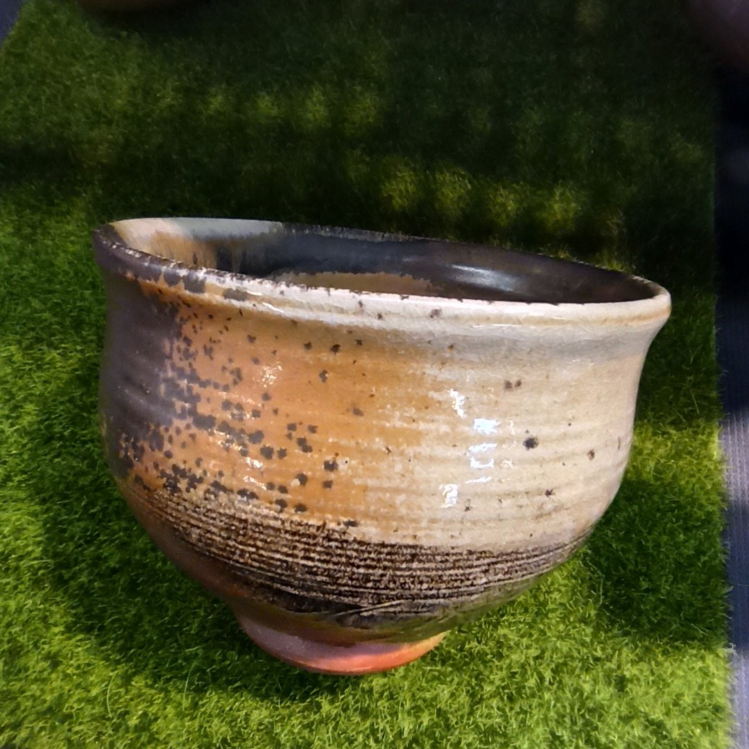 柴烧茶碗水方建水 - 茶具/茶杯 - 陶 咖啡色