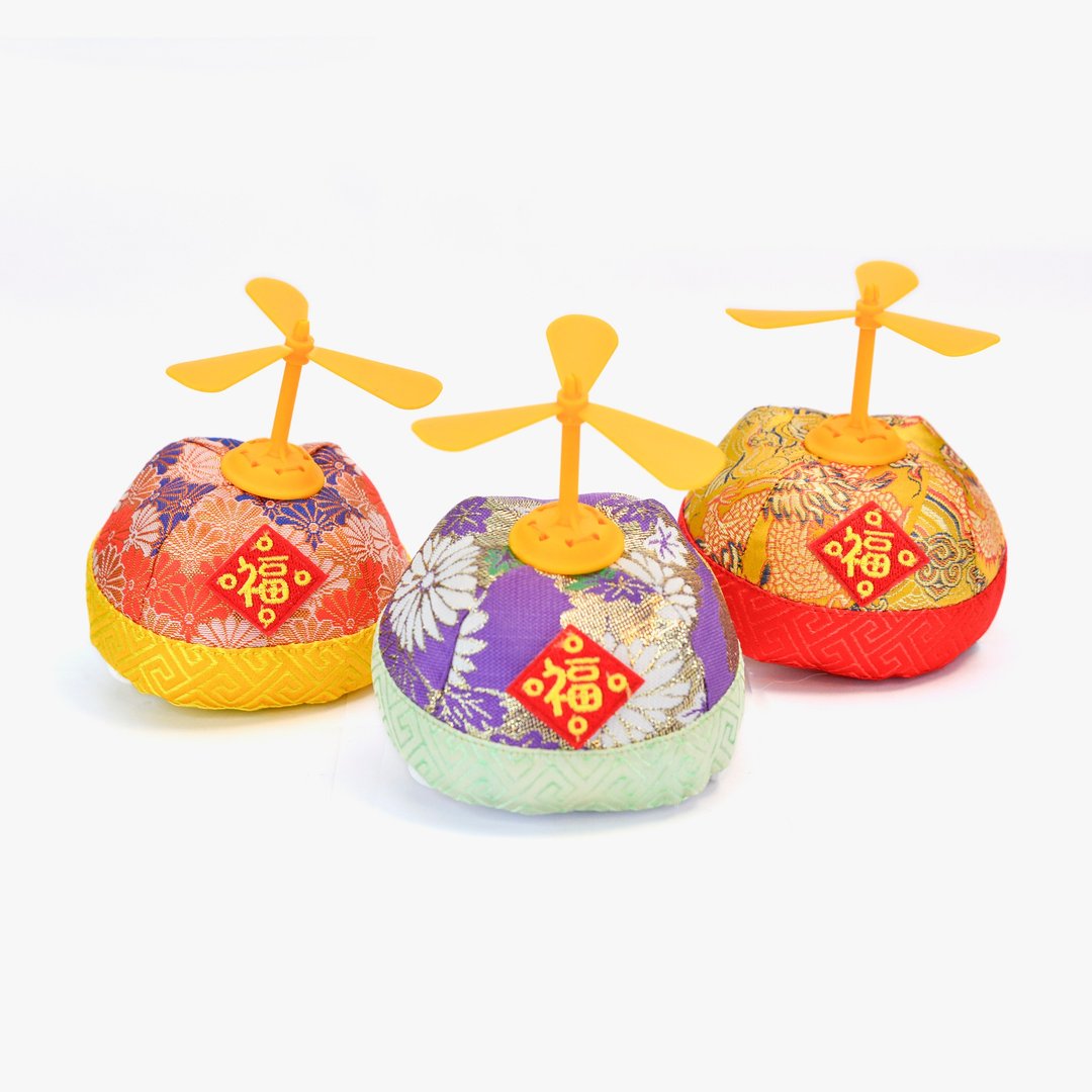 【MOMOJI】WINDMILL 风车 宠物新年帽 - 衣/帽 - 聚酯纤维 多色