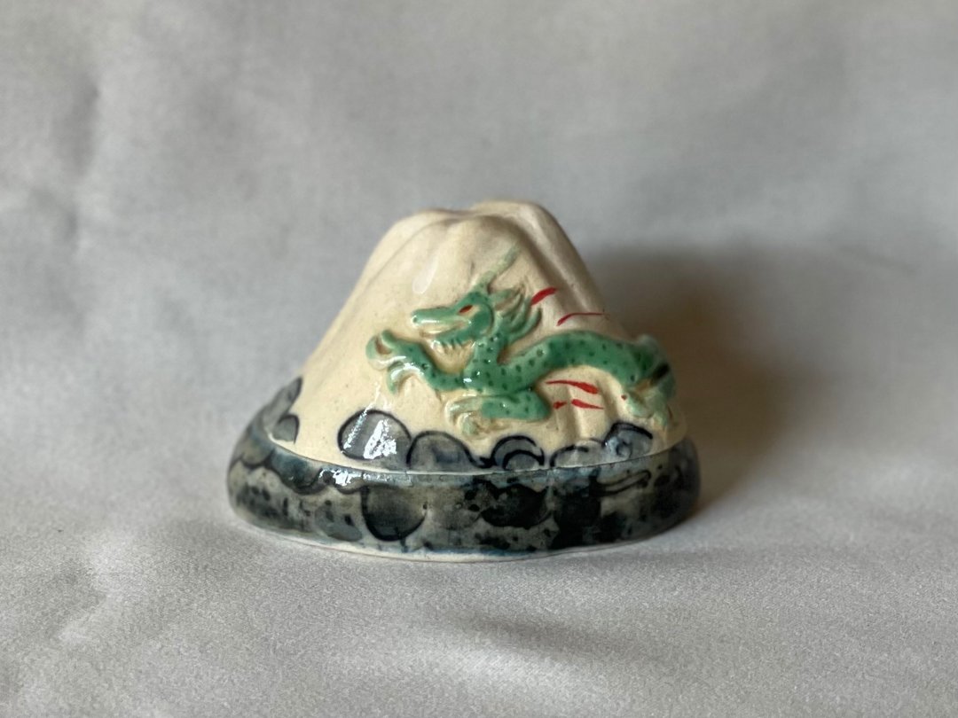 鹿井富士山与龙 - 摆饰 - 陶 多色