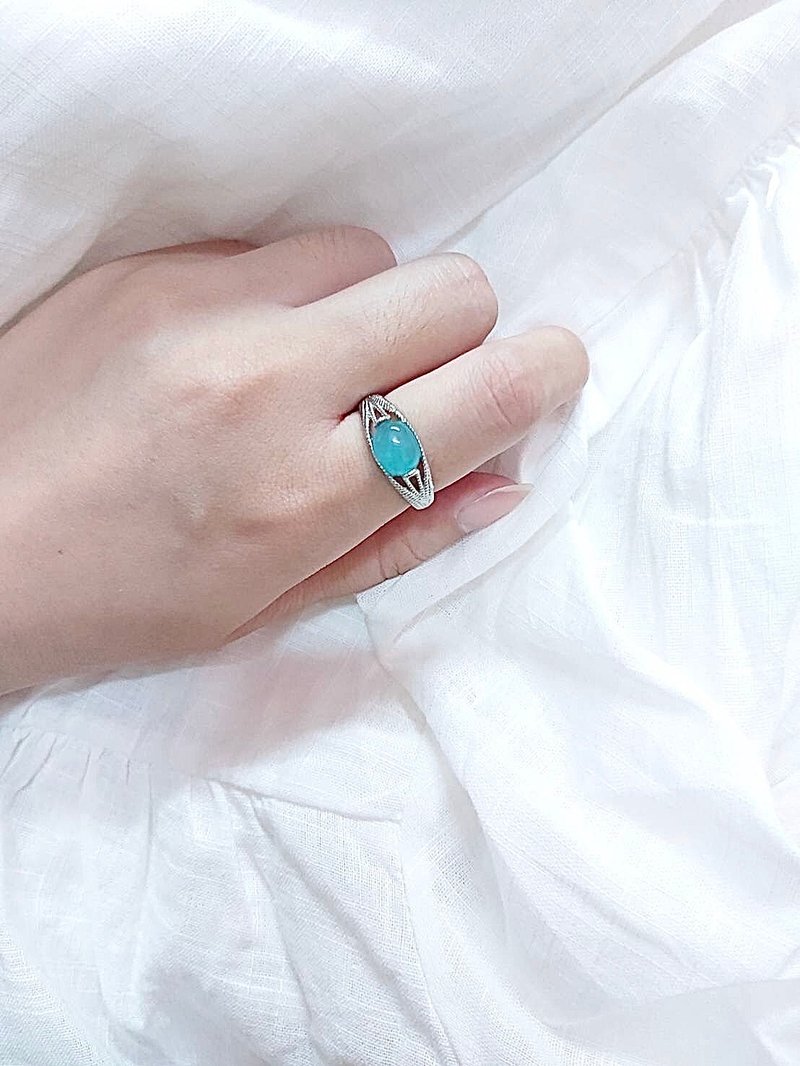 心忱-天河石戒指 - 戒指 - 水晶 绿色