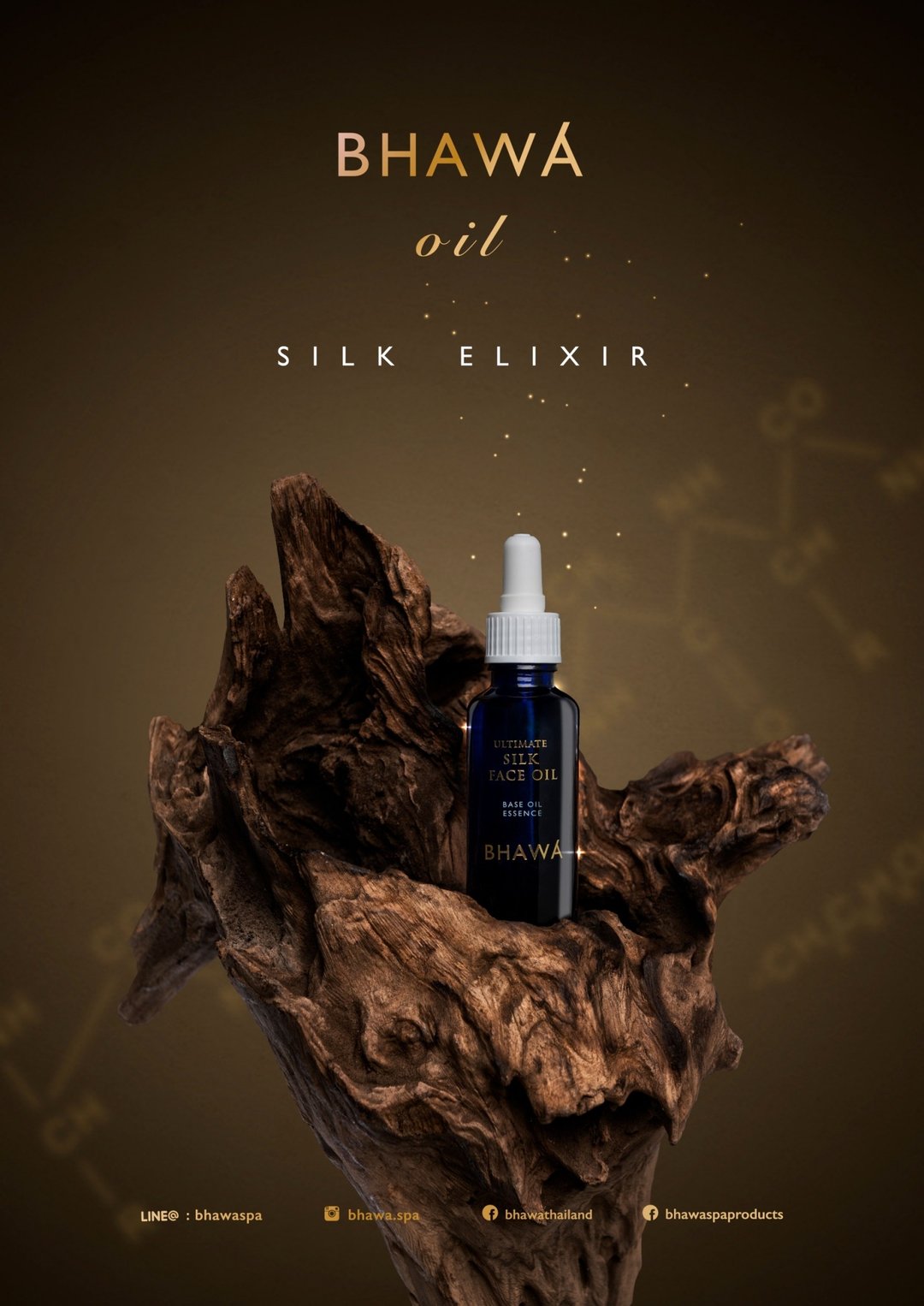 香港现货 泰国 BHAWA SPA 专用 终极丝绸脸部滋润油 30ml - 精华液/安瓶 - 精油 白色