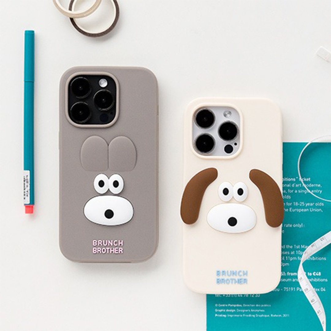 Romane Brunch Brother Hola Bear iPhone14 14Pro 硅胶手机壳 - 手机壳/手机套 - 硅胶 